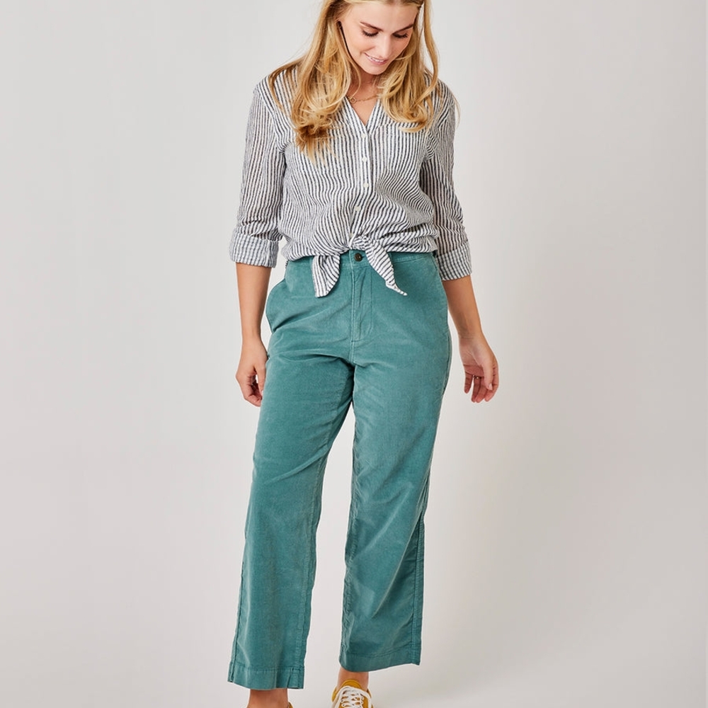 Carve Designs Rex Wide Leg Pants Hydro Teal Size 6